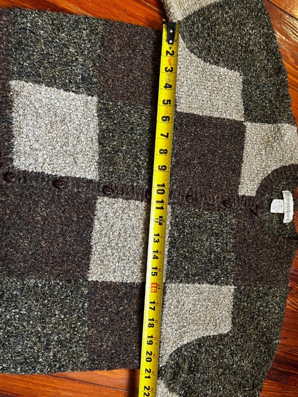 Earthy Patchwork Cardigan Sweataer - Picture 7 of 10